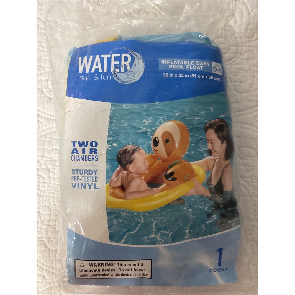 Sun‎ And Fun Vinyl Inflatable Baby Pool Float 32 X 22". New!